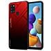 Custodia Compatibile Con Samsung Galaxy A21s In Rosso - Nero - Coperchio Protettivo Bicolore In Vetro Temperato E Silicone Tpu - Foto miniatura 1