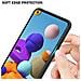 Custodia Compatibile Con Samsung Galaxy A21s In Rosso - Nero - Coperchio Protettivo Bicolore In Vetro Temperato E Silicone Tpu - Foto miniatura 5