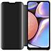Custodia Compatibile Con Samsung Galaxy A10s In Tormalina Nera - Clear View Specchio Coperchio Protettivo Con Funzione Di Supporto Protezione A 360 Gradi - Foto miniatura 3