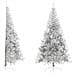 Albero di Natale a Metà con Supporto Argento 210 cm PET - Foto miniatura 1