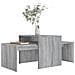 Set Di Tavolini Grigio Sonoma 100x48x40 Cm Legno Multistrato - Foto miniatura 2