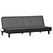 Divano Letto Grigio Scuro In Tessuto - Foto miniatura 1