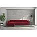 Divano Fisso Licia, Divano Componibile A 4 Posti Con Penisola Sinistra, 100% Made In Italy, Sofà Moderno In Tessuto, Cm 340x170h70, Rosso - Foto miniatura 1