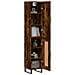 Credenza Rovere Fumo 34,5x34x180 Cm In Legno Multistrato - Foto miniatura 3