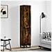 Credenza Rovere Fumo 34,5x34x180 Cm In Legno Multistrato - Foto miniatura 1