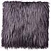 Set Di 2 Cuscini Corokia Finta Pelliccia 45 X 45 Cm Grigio Scuro Tinta Unita - Foto miniatura 5