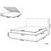 Letto Contenitore Tessuto Lorient 140 X 200 Cm Beige - Foto miniatura 2