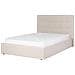 Letto Contenitore Tessuto Lorient 140 X 200 Cm Beige - Foto miniatura 6