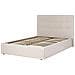 Letto Contenitore Tessuto Lorient 140 X 200 Cm Beige - Foto miniatura 8