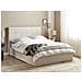 Letto Contenitore Tessuto Lorient 140 X 200 Cm Beige - Foto miniatura 1