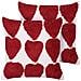 Set Di 2 Cuscini Mingora Cotone 45 X 45 Cm Rosso Trama A Cuore - Foto miniatura 4