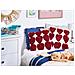 Set Di 2 Cuscini Mingora Cotone 45 X 45 Cm Rosso Trama A Cuore - Foto miniatura 1
