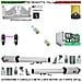 Automazione Cancello 5 Metri 2 Ante Da 2,5 Mt Kit Motori Elettromeccanici 230 V Corsa 400 Mm Spinta 2 Q.li Staffe 2 Ra - Foto miniatura 1