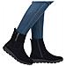 Black Casual Closed Ladies Mid Height Boots Stivaletti Pelle Scamosciata /nabuk Scarpe Donna Nero Eu 37, Z0053-00 - Foto miniatura 2