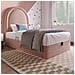Letto Contenitore Letto Imbottito Per Bambini 90 X 190 Cm, Letto Singolo Con Motivo Cosmico, Rosa, Velluto - Foto miniatura 1