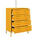 Credenza Giallo Senape 68x39x89 Cm In Acciaio - Foto miniatura 4