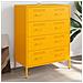 Credenza Giallo Senape 68x39x89 Cm In Acciaio - Foto miniatura 8