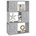 Lusso Casadino -  Libreria/divisorio Grigio Cemento 60x24x94 Cm In Truciolato - Foto miniatura 3