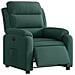 Poltrona Elettrica Reclinabile Verde Scuro in Vera Pelle - Foto miniatura 3