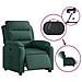 Poltrona Elettrica Reclinabile Verde Scuro in Vera Pelle - Foto miniatura 6