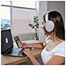 Lux ANC Auricolare Wireless A Padiglione MUSICA Bluetooth Bianco - Foto miniatura 2