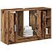 Mobiletto per Lavabo Legno Invecchiato 90x29x55 cm Legno Ingegnerizzato - Foto miniatura 3