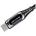 Cavo Usb-c A Lightning Pd 20w 1m Sakin Schermo Digitale E Ricarica Rapida, Nero / Argento - Foto miniatura 4