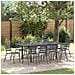 Set da Pranzo per Giardino 11 pcs Antracite Acciaio - Foto miniatura 2