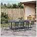 Set da Pranzo per Giardino 11 pcs Antracite Acciaio - Foto miniatura 4