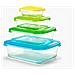 Joseph Joseph Nest™, Set Di 4 Contenitori In Vetro Impilabili Con Coperchi Ermetici, Capacità Da 230 Ml A 1,85 L, Adatti Al Microonde E Alla Lavastoviglie. - Foto miniatura 1