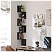 Libreria angolare, 5 ripiani, nera, stile loft LBC072B01 - Foto miniatura 2