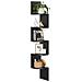 Libreria angolare, 5 ripiani, nera, stile loft LBC072B01 - Foto miniatura 9