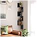 Libreria angolare, 5 ripiani, nera, stile loft LBC072B01 - Foto miniatura 6