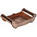 Vassoio In Metallo Goffrato Color Rame 25x13x6h - Foto miniatura 1