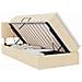 Letto con contenitore e materasso Crema 90 x 190 cm - Foto miniatura 1