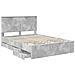 Struttura del letto con cassetto Grigio cemento 140 x 200 cm - Foto miniatura 5