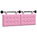 Testata appesa Montaggio a parete Rosa 130 x 55 x 5 cm Tessuto - Foto miniatura 1
