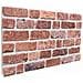 Pannelli da parete 10 pcs Rosso 100 x 50 cm Schiuma EPS - Foto miniatura 1