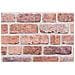 Pannelli da parete 10 pcs Rosso 100 x 50 cm Schiuma EPS - Foto miniatura 4