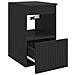 Mobile da Bagno Nero 30 x 44,5 x 50 cm Legno ingegnerizzato - Foto miniatura 3