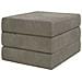 Divano Letto Pieghevole 90 x 63 x 45 cm Grigio Chiaro - Foto miniatura 4