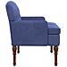 Loveseat con bottoni imbottiti Blu Polizia 111 x 65 x 79 cm - Foto miniatura 4