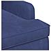 Loveseat con bottoni imbottiti Blu Polizia 111 x 65 x 79 cm - Foto miniatura 6