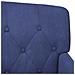 Loveseat con bottoni imbottiti Blu Polizia 111 x 65 x 79 cm - Foto miniatura 7