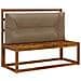 Cuscino per schienale di pallet VIANEN 100% Poliestere Tortora - Foto miniatura 2