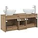 Set di mobili per il bagno 3 pz Rovere Artigianale - Foto miniatura 9