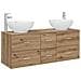Set di mobili per il bagno 3 pz Rovere Artigianale - Foto miniatura 1