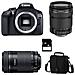 EOS 1300D Kit EF-S 18-135 mm f3.5-5.6 IS STM + EF-S 55-250mm Sensore CMOS 18 Mpx Display 3" Filmati Full HD Wi-Fi NFC + Zainetto + SD 4GB - Foto miniatura 1