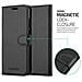 Custodia Compatibile Con Huawei P20 In Nero Carbone - Coperchio Protettiva Con Chiusura Magnetica, Funzione Stand E Tasca Per Le Carte - Foto miniatura 3
