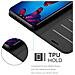 Custodia Compatibile Con Huawei P20 In Nero Carbone - Coperchio Protettiva Con Chiusura Magnetica, Funzione Stand E Tasca Per Le Carte - Foto miniatura 4